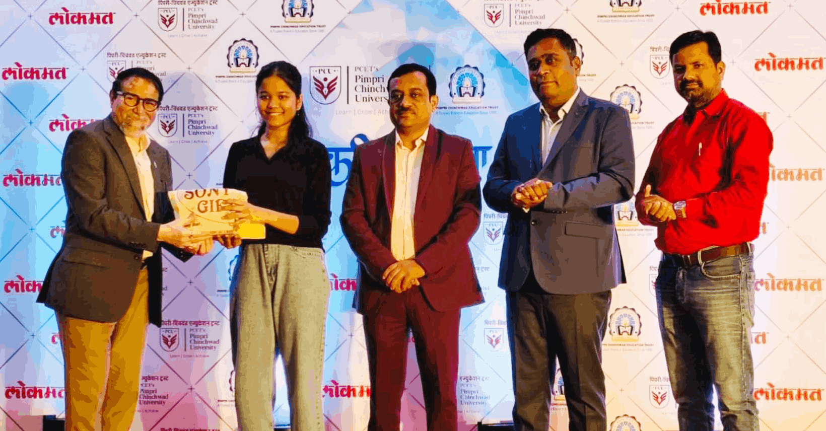 Award distribution ceremony led by Dr. Amit K. Patil at PCU Career Guidance and HR Excellence event
